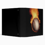 Baseball On Fire Avery Binder