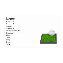 Baseball on the Grass Business Card