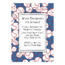 Baseball Party Invitation