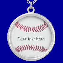 Baseball (personalized) Chain and Pendant necklaces
