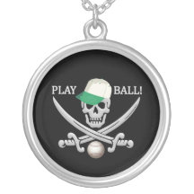 Baseball Pirate necklace