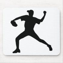 Baseball - Pitcher Mouse Pads
