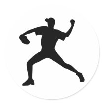Baseball - Pitcher Sticker