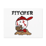Baseball Pitcher Tshirts and Gifts Post Card