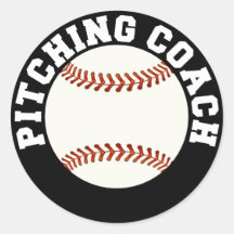 Baseball Pitching Coach Stickers
