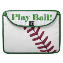 Baseball - Play Ball! macbook sleeves