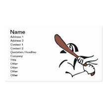 Baseball Player Business Card