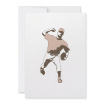 baseball player throwing vector graphic custom invites