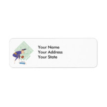 baseball plays return address label