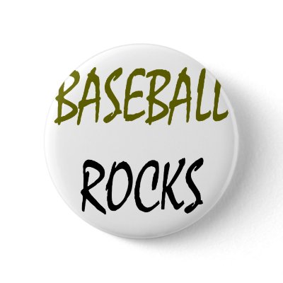 Baseball Rocks Pin by Supernova23