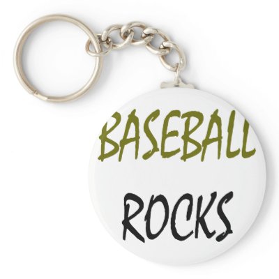 Baseball Rocks Keychains by Supernova23