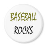 Baseball Rocks Refrigerator Magnets