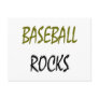 Baseball Rocks Postcard