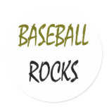 Baseball Rocks Stickers