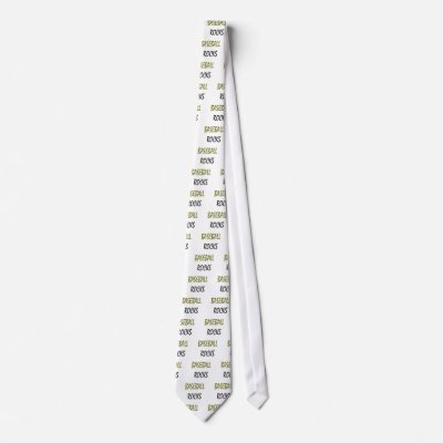 Baseball Rocks Neckties by Supernova23