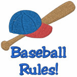 Baseball Rules Embroidered Shirt