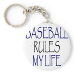 Baseball Rules My Life Key Chains