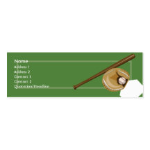 Baseball - Skinny Business Card Template