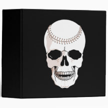 baseball skull head binder