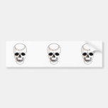 baseball skull head bumper stickers