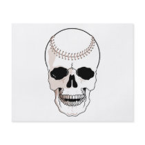 baseball skull head flyers