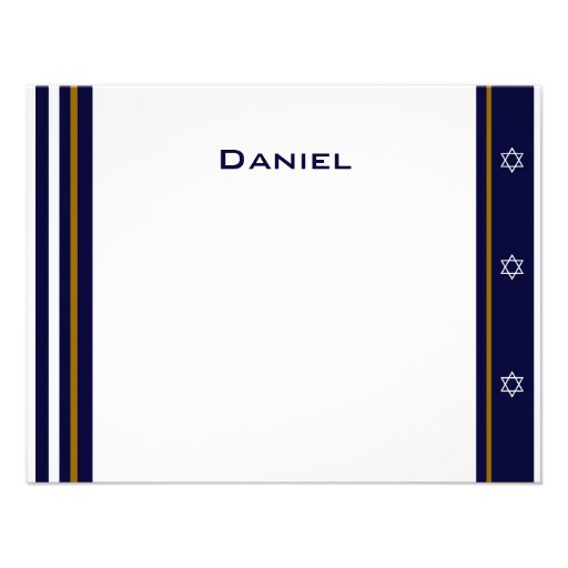 Baseball Sports Bar Mitzvah Thank You Custom Invites