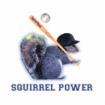 Baseball Squirrel Power photo sculptures