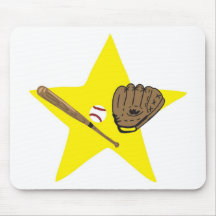 Baseball star!  Customizable: Mousepads