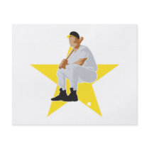 baseball star vector design custom flyer