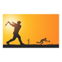 Baseball Rectangular Sticker