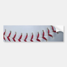 Baseball Stitches Bumper Sticker