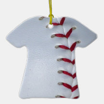 Baseball Stitches Christmas Tree Ornament