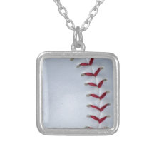 Baseball Stitches Custom Necklace