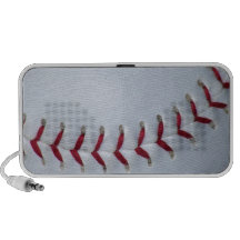 Baseball Stitches Laptop Speakers