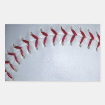 Baseball Stitches Rectangle Sticker