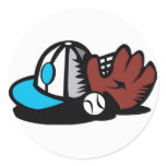 Baseball Stuff Round Stickers