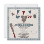 Baseball Themed Baby Shower Invitations