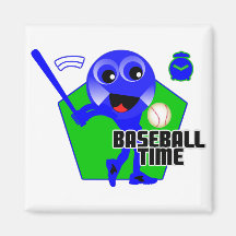 Baseball Time Magnets