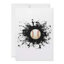 Baseball Urban Style Invitation