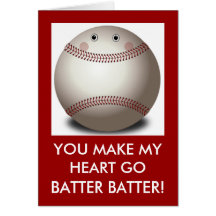 BASEBALL VALENTINE CARD