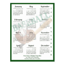 Baseball Version 2013 Calendar Postcard postcards