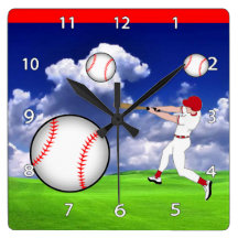 Baseball Wall Clock