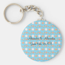 Baseball wedding favours keychain