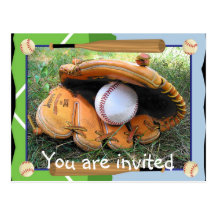 Baseball You are Invited Postcards