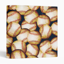 BASEBALLS 1" Ring Binder