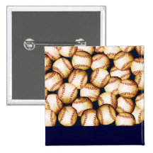 BASEBALLS PINBACK BUTTON