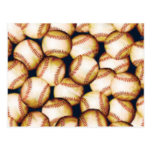 BASEBALLS POSTCARD