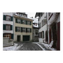 Basel in winter, Switzerland Photo Print