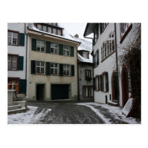 Basel in winter, Switzerland Postcard