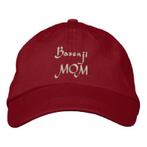 Basenji Mom Embroidery Embroidered Hat